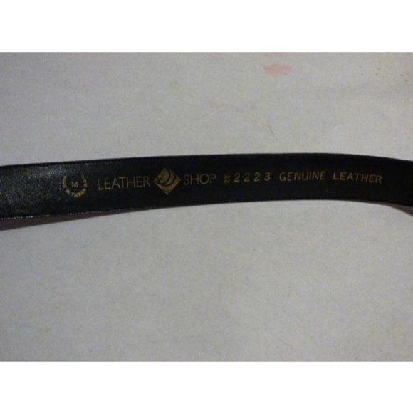 Vintage Black Suede And Leather With Gold Buckle - Picture 8 of 12